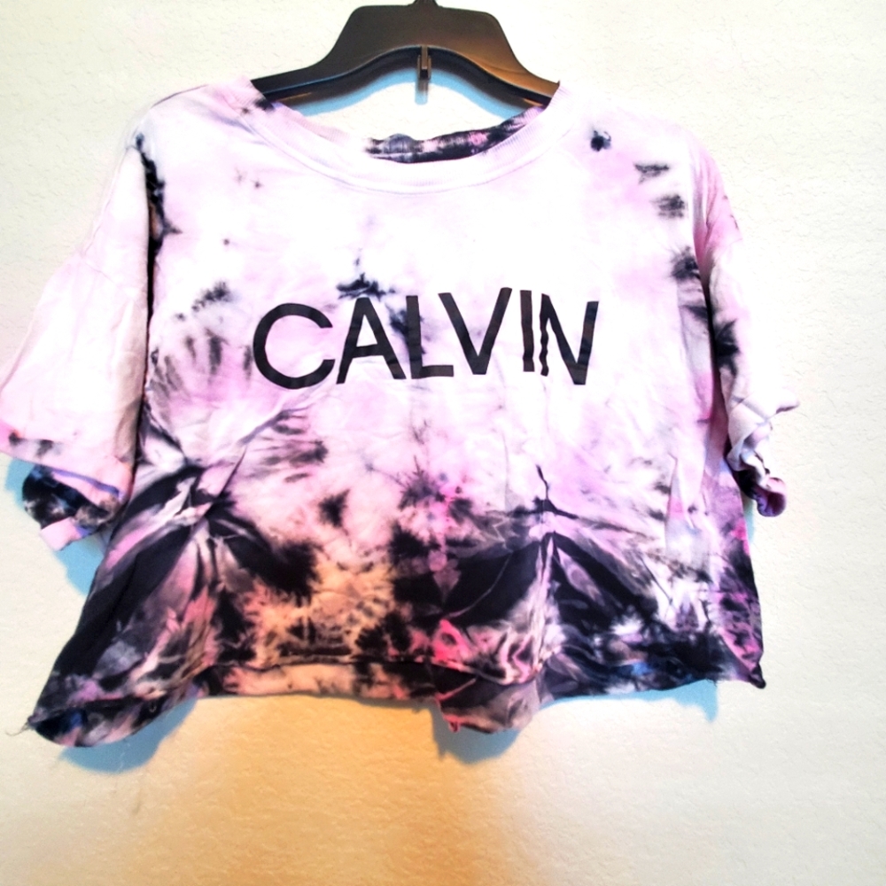 Calvin Klein Performance Tie Dye Crop Top